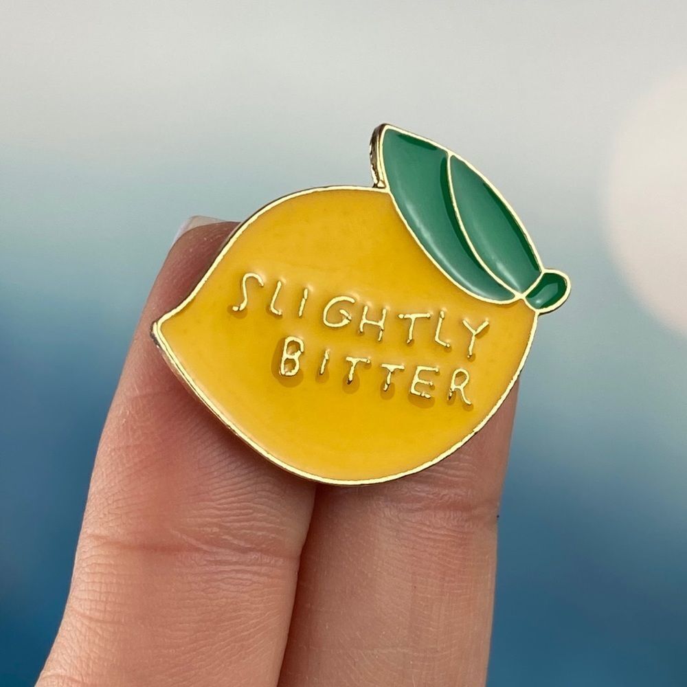 Slightly Bitter Lemon Enamel Pin/ Brooch Lapel